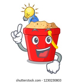 Have an idea beach bucket in string shape mascot