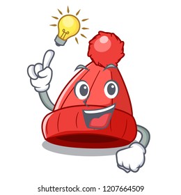 Have an idea beanie hat isolated on the mascot
