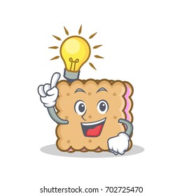Have an idea biscuit character cartoon style