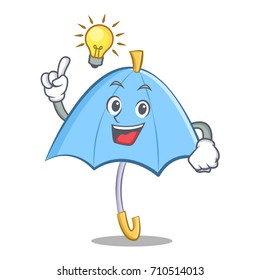 Have an idea blue umbrella character cartoon