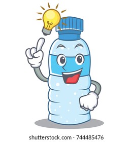 Have an idea bottle character cartoon style
