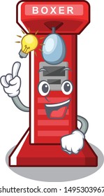 Have an idea boxing game machine in cartoon shape