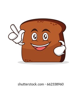 Have an idea bread character vector art