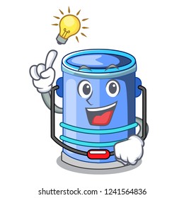Have an idea bucket cylinder water in shape character