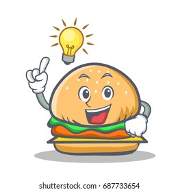 Have an idea burger character fast food