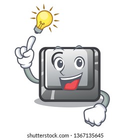 Have an idea button C installed on cartoon computer