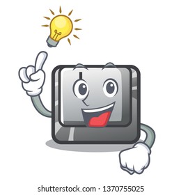 Have an idea button I isolated in the cartoon