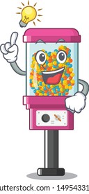 Have an idea candy vending machine on the cartoon