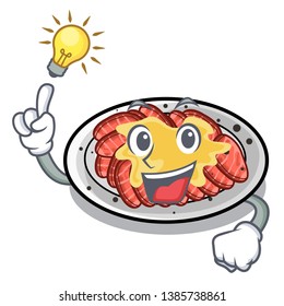 Have an idea carpaccio in the a character shape