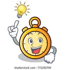 Have an idea chronometer character cartoon style