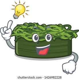 Have an idea chuka wakame in a cartoon bowl