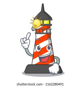 Have an idea classic cartoon lighthouse of red