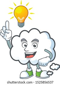 Have an idea cloud bubble on a white background.