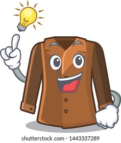 Have an idea coat hung behind the cartoon door
