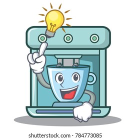 Have an idea coffee maker character cartoon