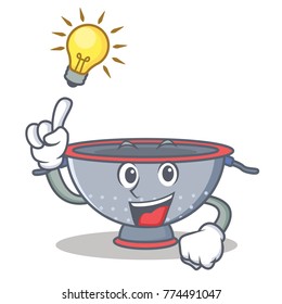 Have an idea colander utensil character cartoon