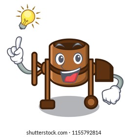 Have an idea concrete mixer mascot cartoon