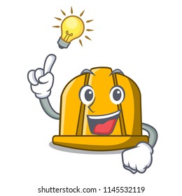 Have an idea construction helmet mascot cartoon