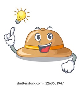 Have an idea cork hat in a cartoon style