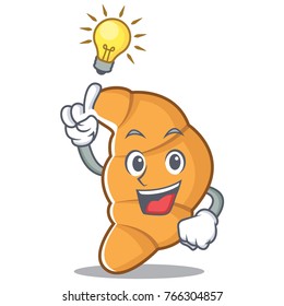 Have an idea croissant character cartoon style