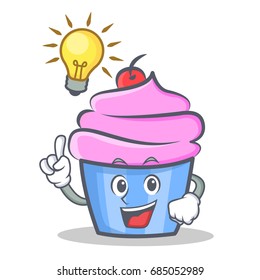 Have an idea cupcake character cartoon style