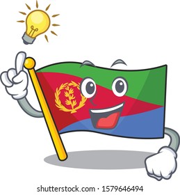 Have an idea cute flag eritrea on a cartoon style