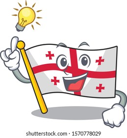 Have an idea cute flag georgia on a cartoon style