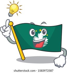 Have an idea cute flag macau on a cartoon style