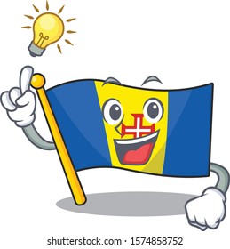 Have an idea cute flag madeira on a cartoon style