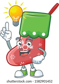 Have an idea cute santa socks on a cartoon style