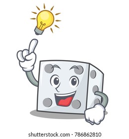 Have an idea dice character cartoon style