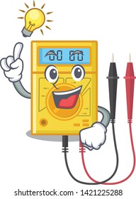 Have an idea digital multimeter sticks to the cartoon wall
