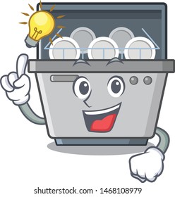 Have an idea dishwasher machine next to cartoon stove