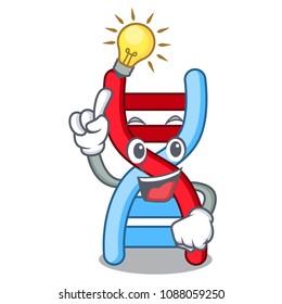 Have an idea dna molecule mascot cartoon