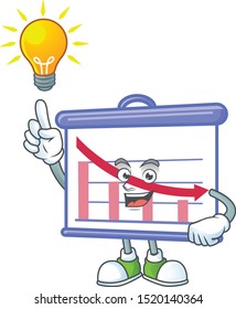 Have an idea down graphic board on white background.