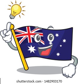 Have an idea flag australia isolated in the mascot