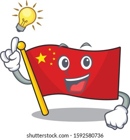 Have an idea flag china Scroll cartoon character design Have an idea flag china Scroll cartoon character design