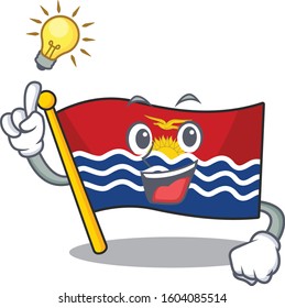 Have an idea flag kiribati Scroll cartoon character design