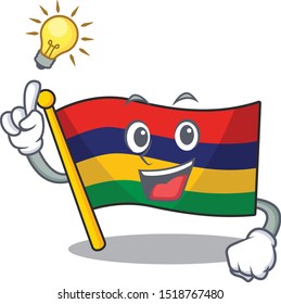 Have an idea .flag mauritius in the character shape