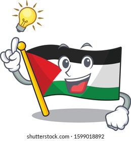 Have an idea Flag palestine Scroll cartoon character design