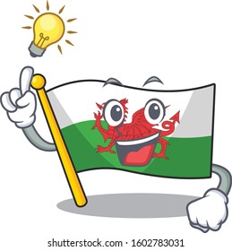 Have an idea flag wales Scroll cartoon character design