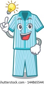 Have an idea folded pajamas in a cartoon closet