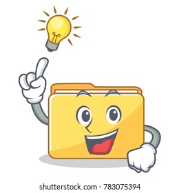 Have an idea folder character cartoon style