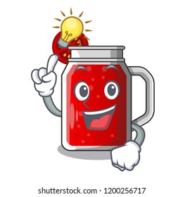 Have an idea fresh tomato juice isolated on mascot