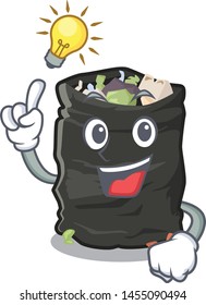 Have an idea garbage bag behind the character door