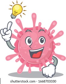 Tener un gesto de idea del diseño de los personajes de las mascotas germinales de corona