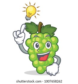 Have an idea green grapes mascot cartoon