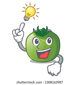 Have an idea green tomato in shape of mascot
