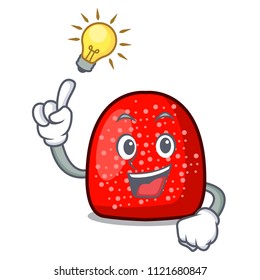 Have an idea gumdrop mascot cartoon style