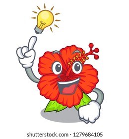 Have an idea hambiscus flower in the mascot stem
